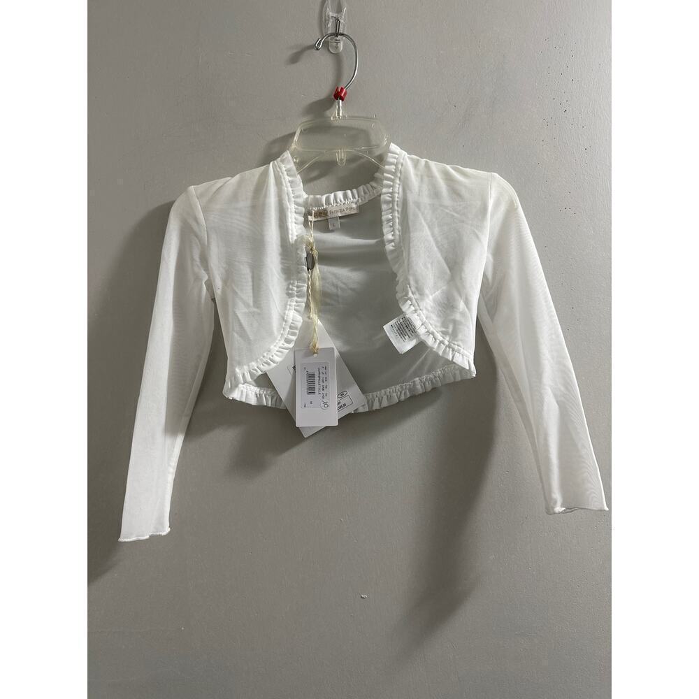 🔥FLASH SALE🔥 Patrizia Pepe White open cardigan shrug sheer size Large